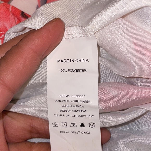 Simplee Floral Print Backless Wrap Slit Slip Dress - Picture 12 of 13